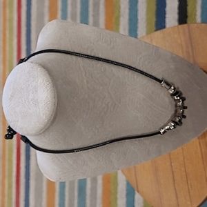 Paparazzi faux leather cord necklace